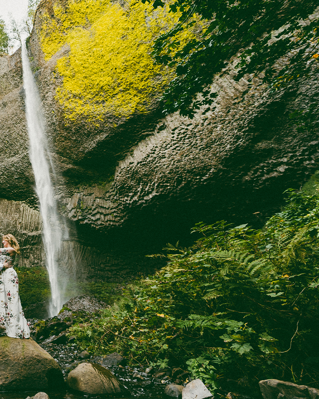 Destination Elopement at Latourell Falls, Columbia River Gorge — photograph 3 of 13